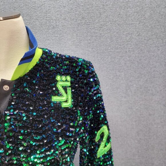 Sequin Runway Long Sleeve Dress By Shane Justin - Picture 10 of 13